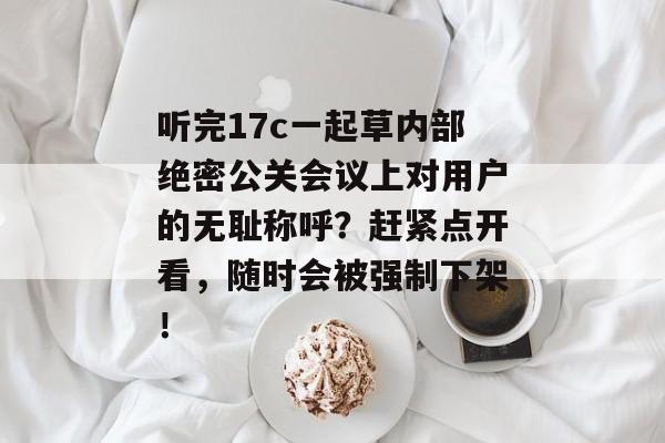 听完17c一起草内部绝密公关会议上对用户的无耻称呼？赶紧点开看，随时会被强制下架！